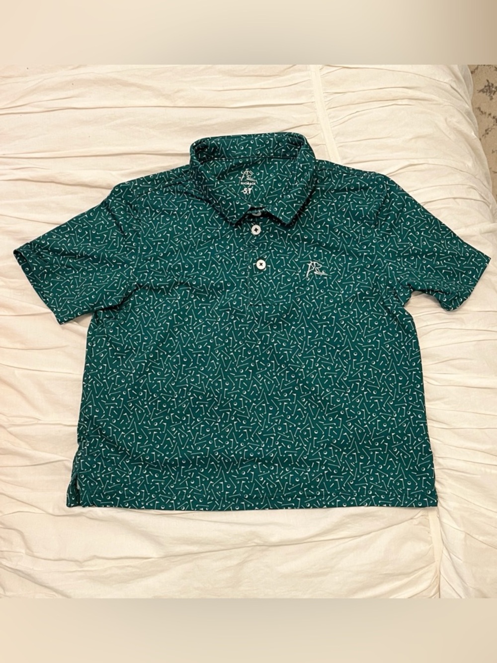 Rhoback ‘Mulligan’ Green Polo - Short Sleeve Boys